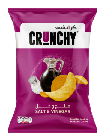 Crunchy salt and vinegar potato chips